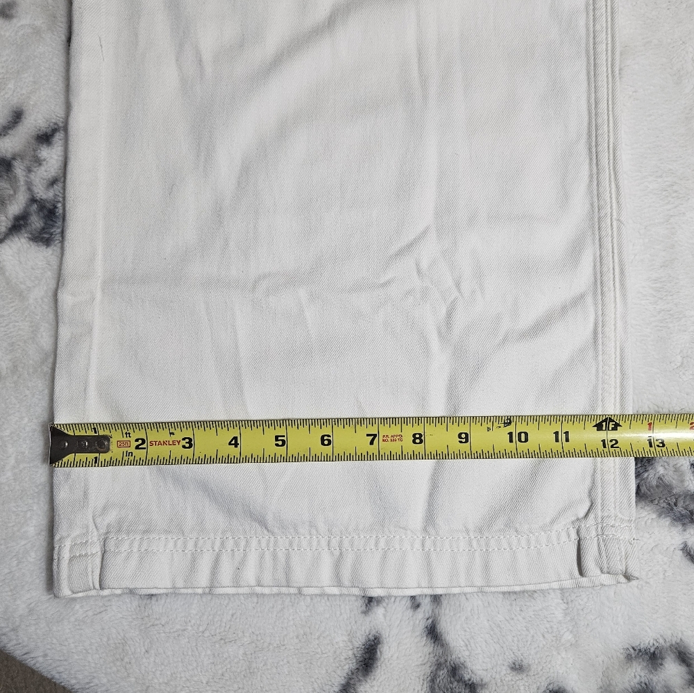 H&M Women's White Denim Drawstring Pants - Picture 6 of 7